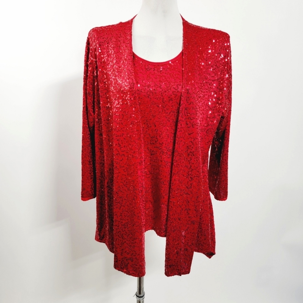 Caroline rose medium sequin top